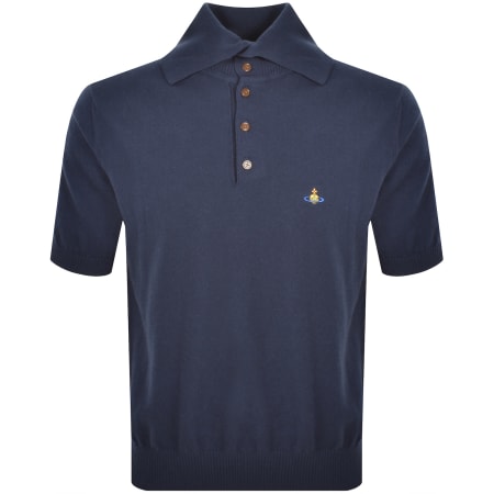 トップス vivienne westwood knit polo shirts Marina ribbed-knit cotton polo shirt in green - Vivienne